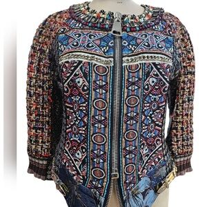 Byron Lars Multicolor Patterned Jacket